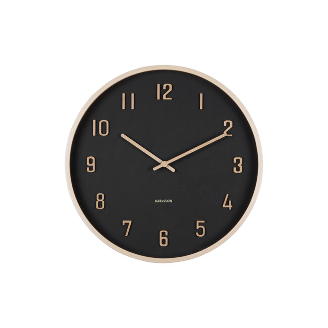 Karlsson - Wall Clock Nervadura - black