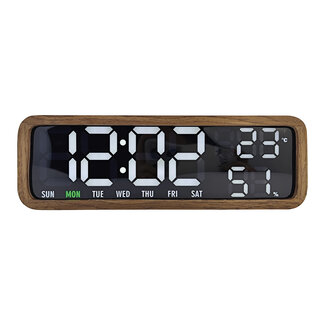 Karlsson Alarm Clock Madera - dark wood