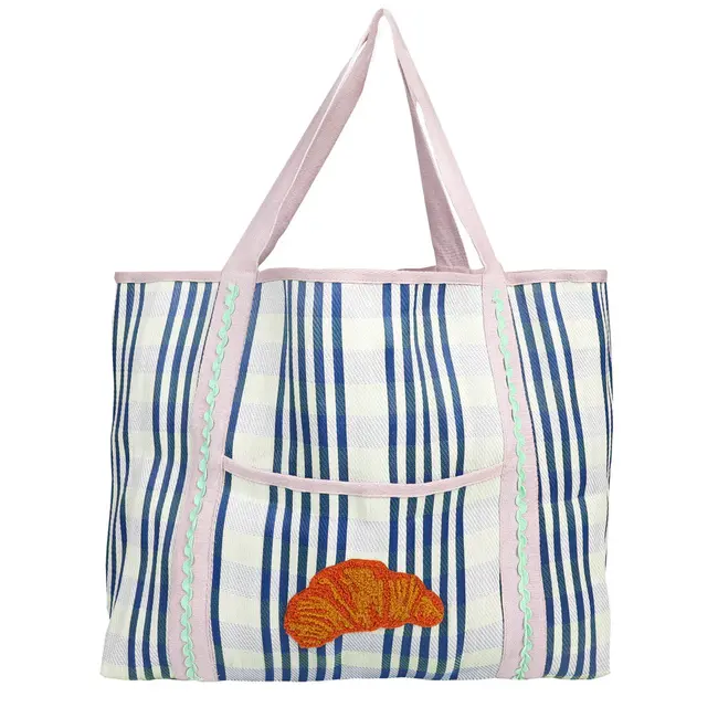 Talking Tables - Croissant Tote Bag - recycled material - wide base