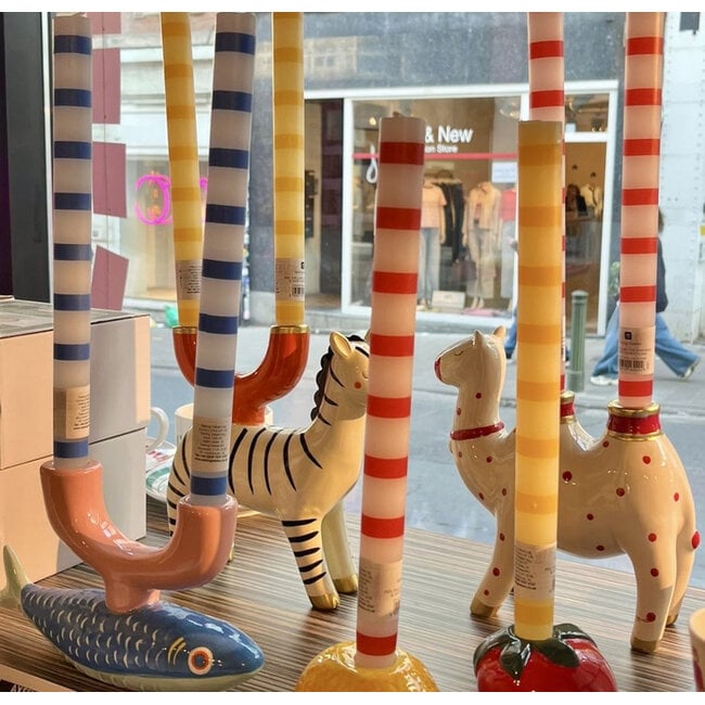 Talking Tables - Candle Holder - Candlestick Zebra
