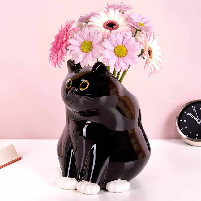 Bitten - Vase Schwarze Katze