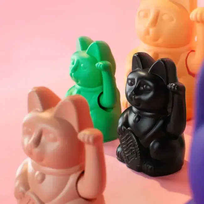 Donkey - Winkende Glückskatze Maneki-Neko Mini - Schwarz