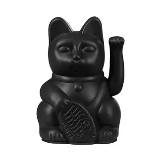 Donkey Mini Chat Porte-Bonheur Ondulant - Noir