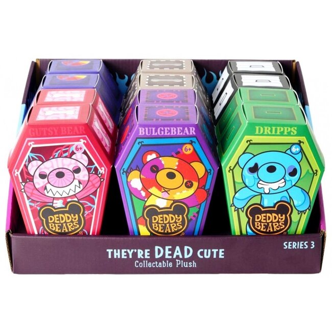Deddy Bears Peluche Série 3 - H 15 cm - dans une boîte cercueil