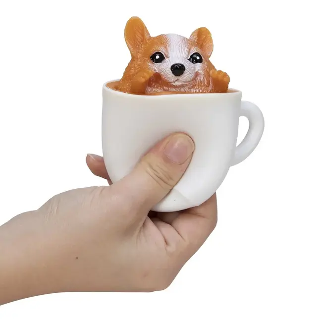 Knijp-speeltje Pup In A Cup