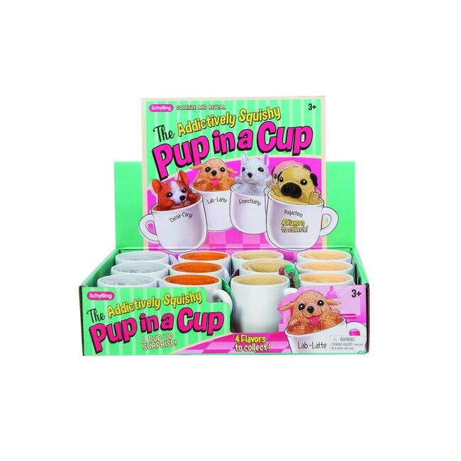 Squeeze Toy Pup In A Cup