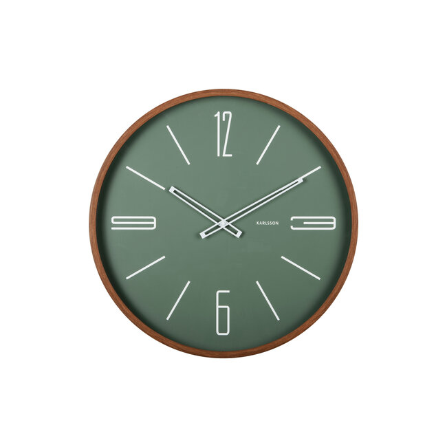 Karlsson - Horloge Murale Marcado Large - vert jungle
