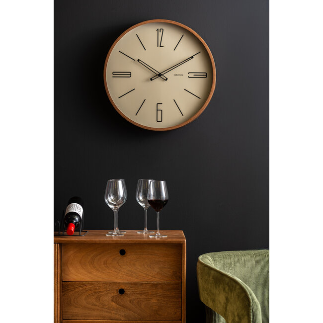 Karlsson - Horloge Murale Marcado Large - beige