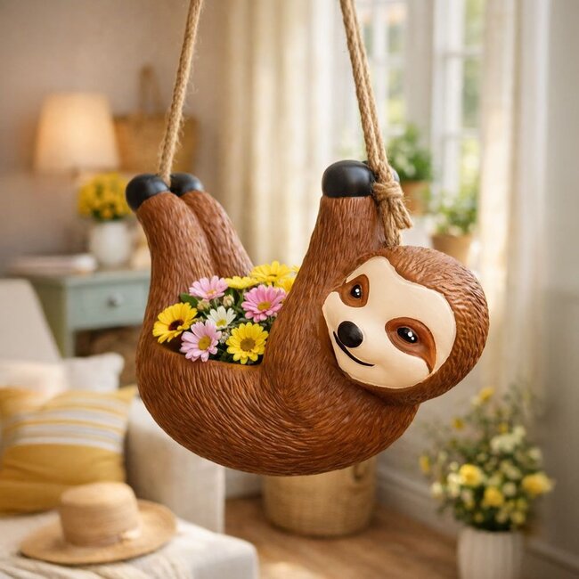 Pot de Fleurs Paresseux - suspendu