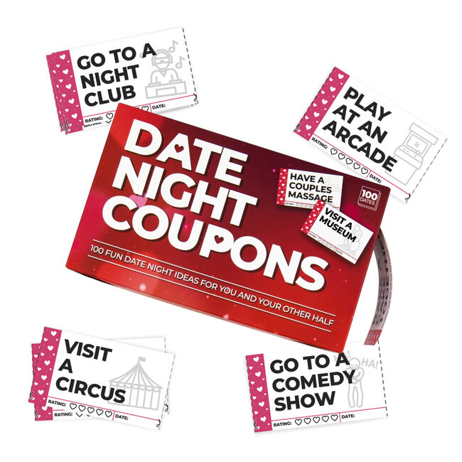 Gift Republic - Kaartenset 100 Date Night Coupons