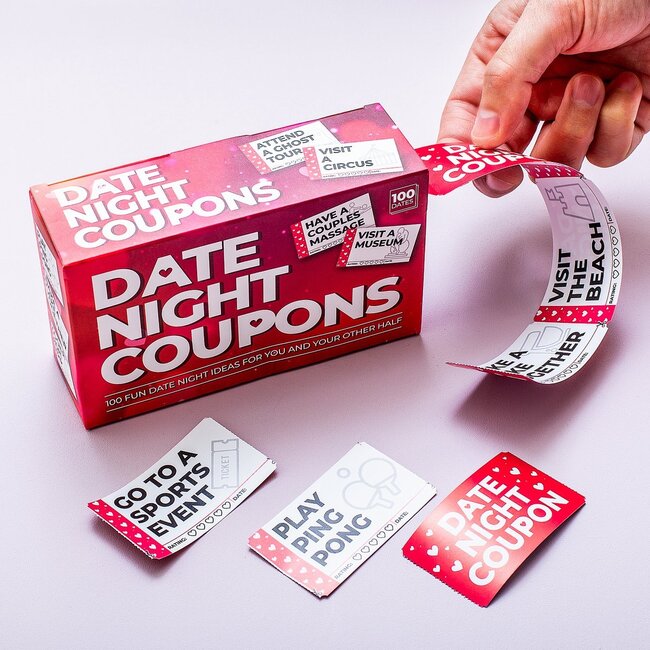 Gift Republic - Set de Cartes 100 Date Night Coupons
