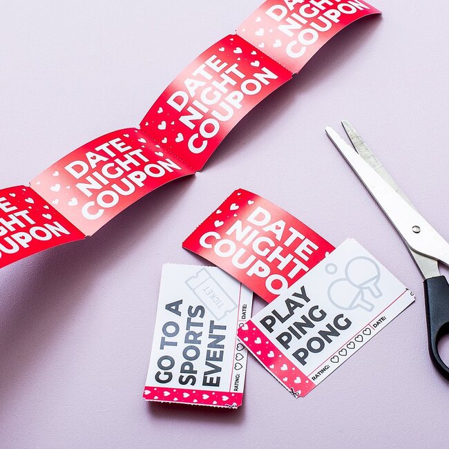 Gift Republic - Set de Cartes 100 Date Night Coupons