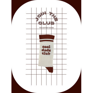 Join The Club Socks Cool Dads Club - brown