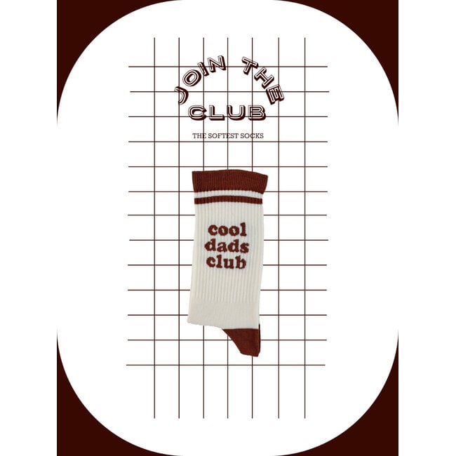 Join The Club Chaussettes Cool Dads Club - brun