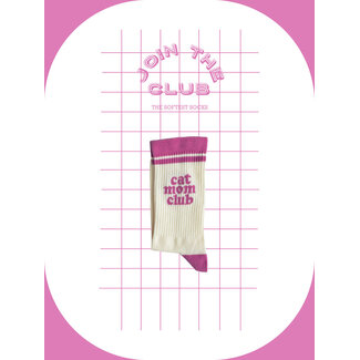 Join The Club Socken Cat Mom Club - rosa