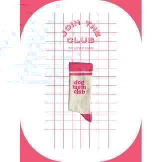 Join The Club Socks Dog Mom Club - raspberry