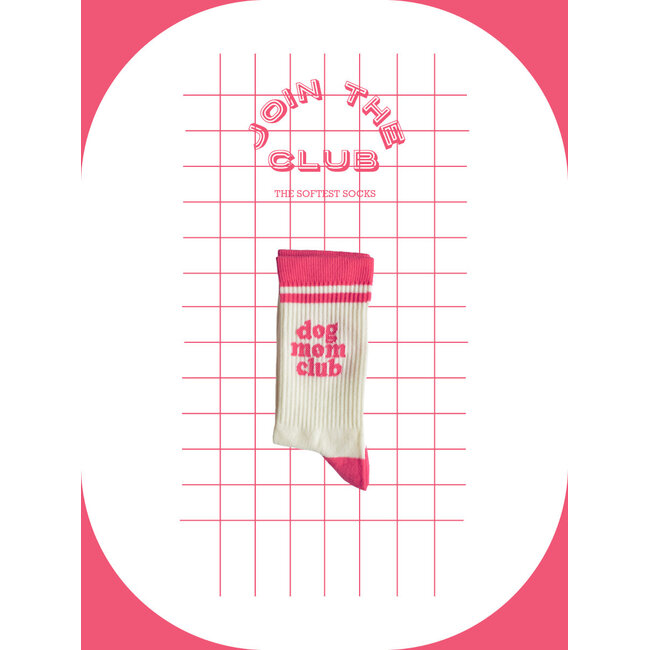 Join The Club - Dog Mom Club (let's cuddle) - raspberry - small