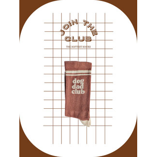 Join The Club Sokken Dog Dad Club - bruin