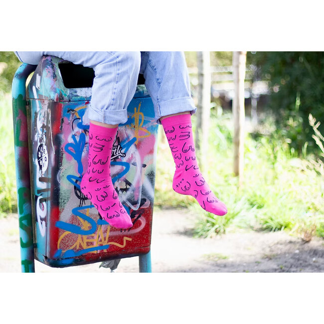 Eat Mielies - Socks Titties - fuchsia