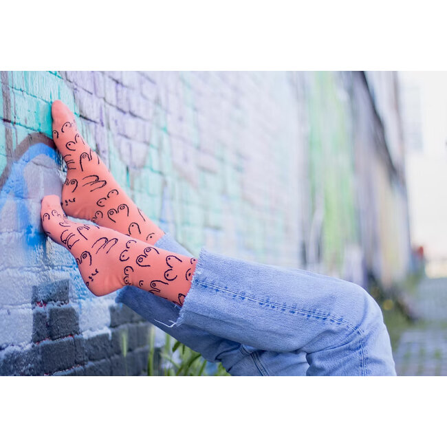 Eat Mielies - Socken Titties - Titten - peach