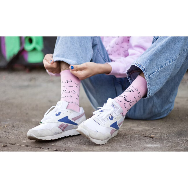 Eat Mielies - Chaussettes Titties - pink