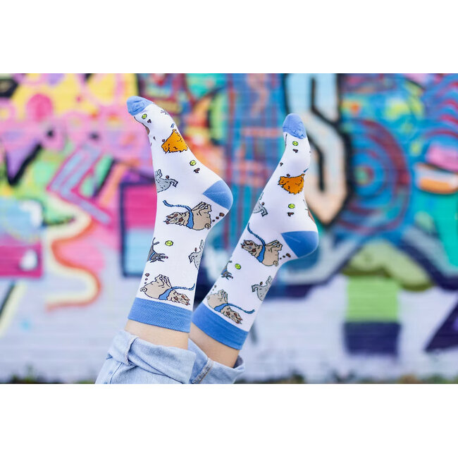 Eat Mielies - Chaussettes Caca Chiens - Dogs Pooping