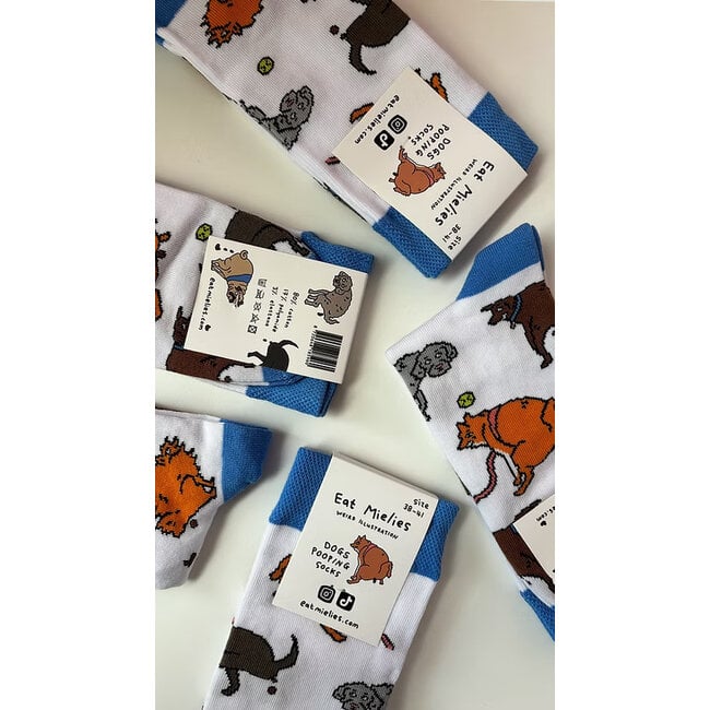 Eat Mielies - Socken Kackende Hunde - Dogs Pooping