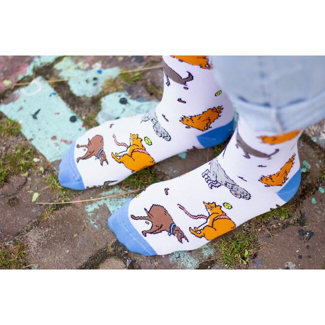 Eat Mielies - Socken Kackende Hunde - Dogs Pooping