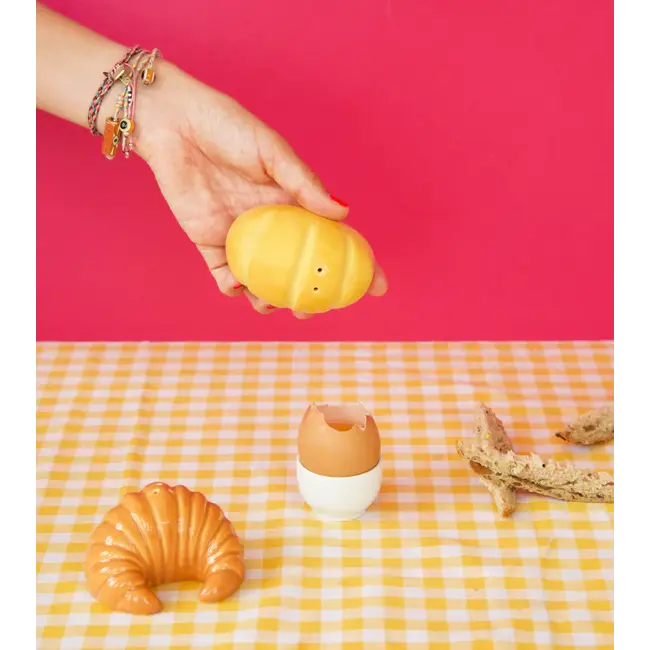 L'expressionist  - Salt and Pepper Shaker Baguette & Croissant