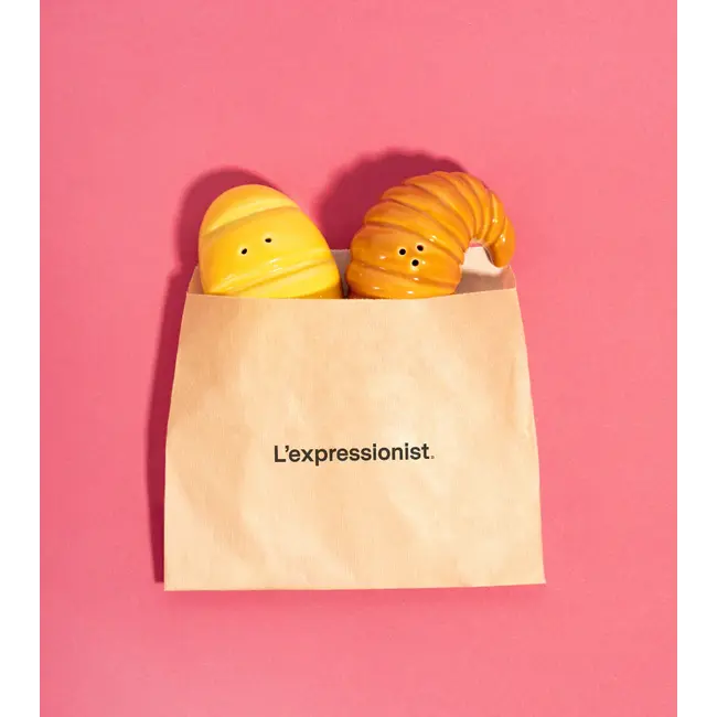 L'expressionist - Salz- und Pfefferstreuer Baguette & Croissant