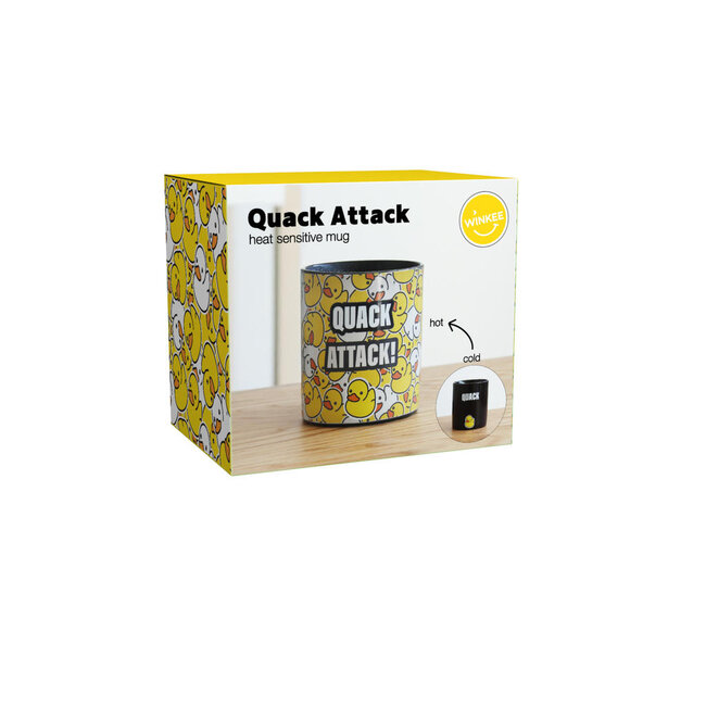 Winkee - Tasse Quack Attack - Wärmeempfindlicher Magischer Becher mit Enten