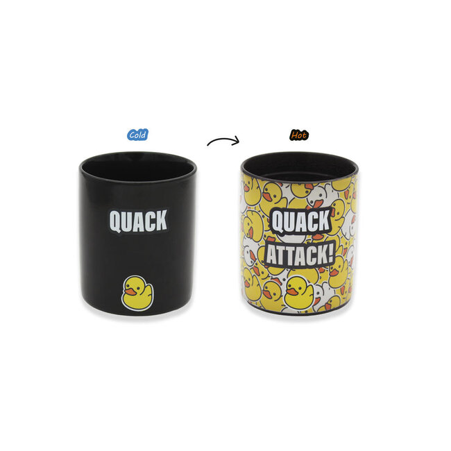 Winkee - Tasse Quack Attack - Wärmeempfindlicher Magischer Becher mit Enten