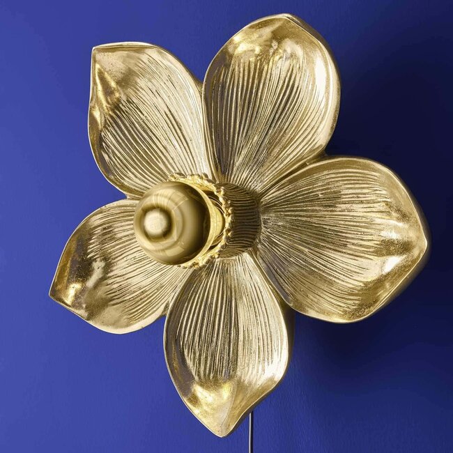 Werns Werner Voß - Wall Lamp Bloom Flower - gold