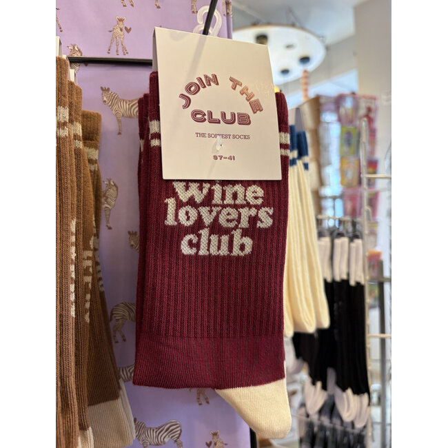 Join The Club Socks Wine Lovers Club - large