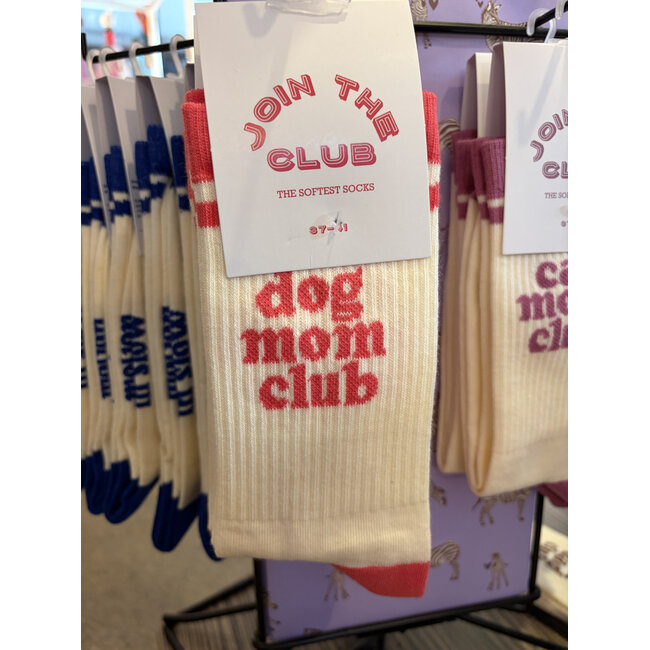 Join The Club - Chaussettes Dog Mom Club (let's cuddle) - raspberry - small