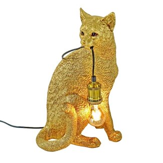 Werns - Werner Voß Tischlampe Katze Chouchou - gold