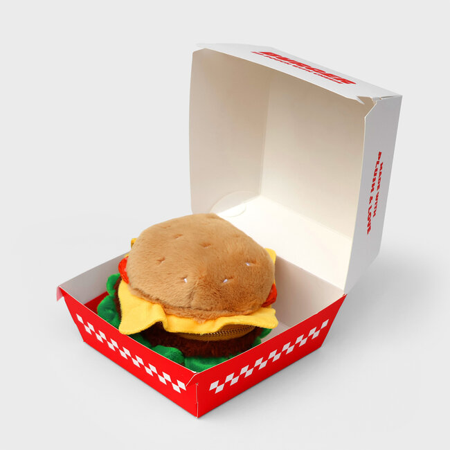 Suck UK - Pluche Hamburger-etui met Rits