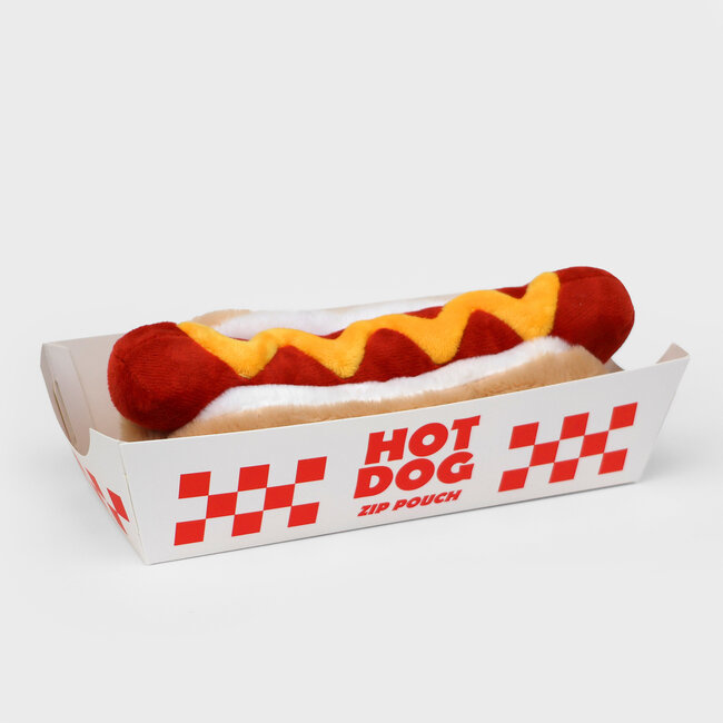 Suck UK - Pluche Hot Dog-etui met Rits