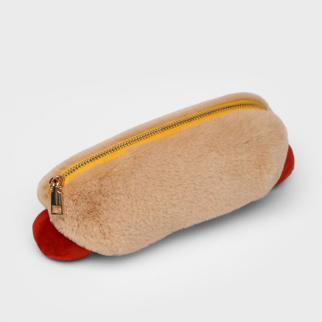 Suck UK - Pluche Hot Dog-etui met Rits