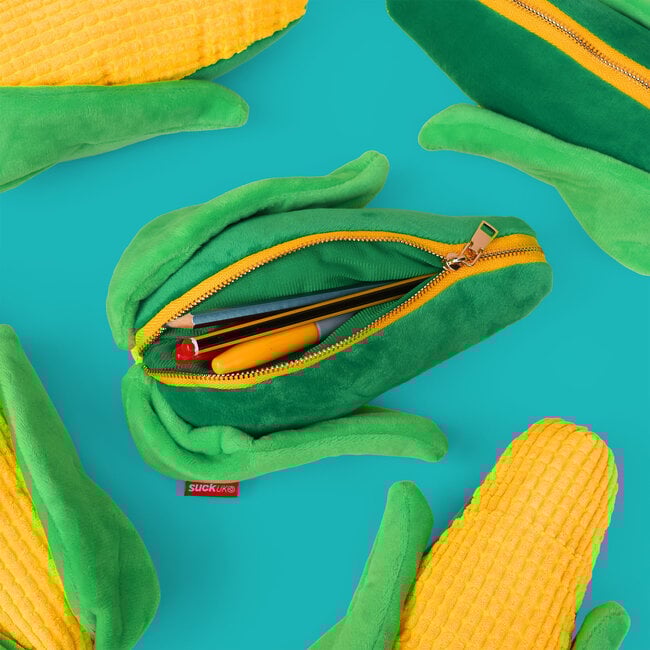 Suck UK - Plush Sweetcorn Pouch with Zipper