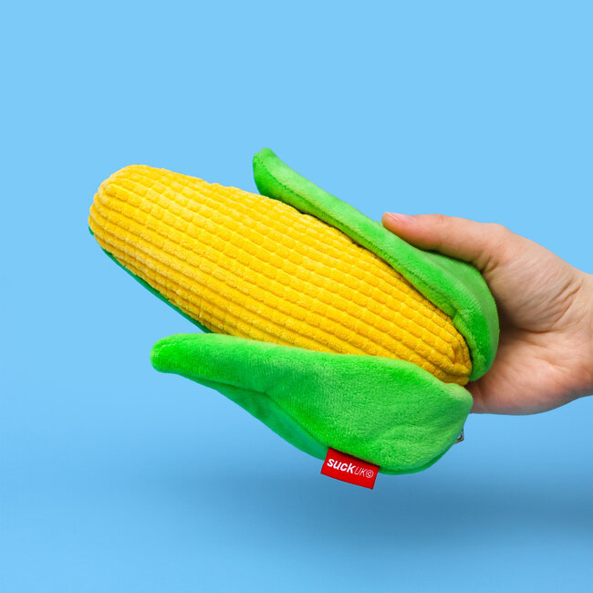 Suck UK - Pochette à Maïs en Peluche avec fermeture éclair