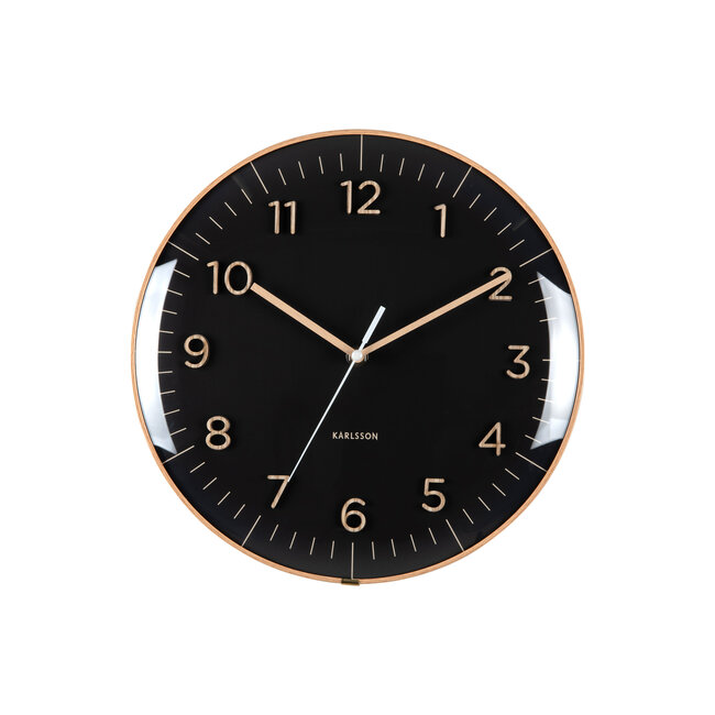 Karlsson - Horloge Murale Esencia Dome - noir