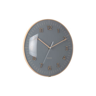 Karlsson Horloge Murale Esencia Dome - gris foncé