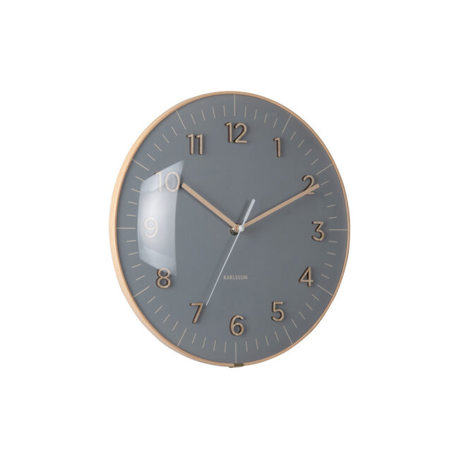 Karlsson Wanduhr Esencia Dome - dunkelgrau