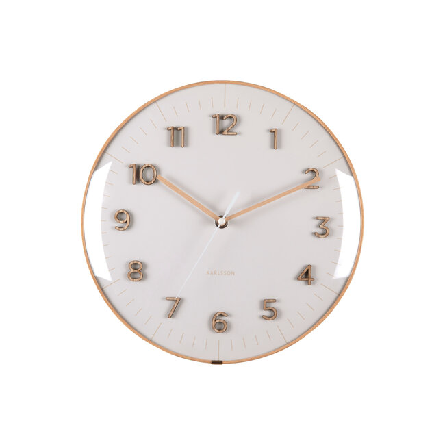 Karlsson - Wanduhr Esencia Dome - warmes grau