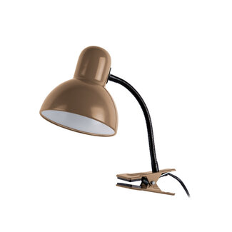 Leitmotiv Klemmlampe New Retro  – mokka braun