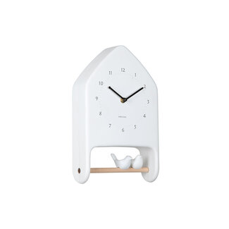 Karlsson Wall Clock Love Birds - white
