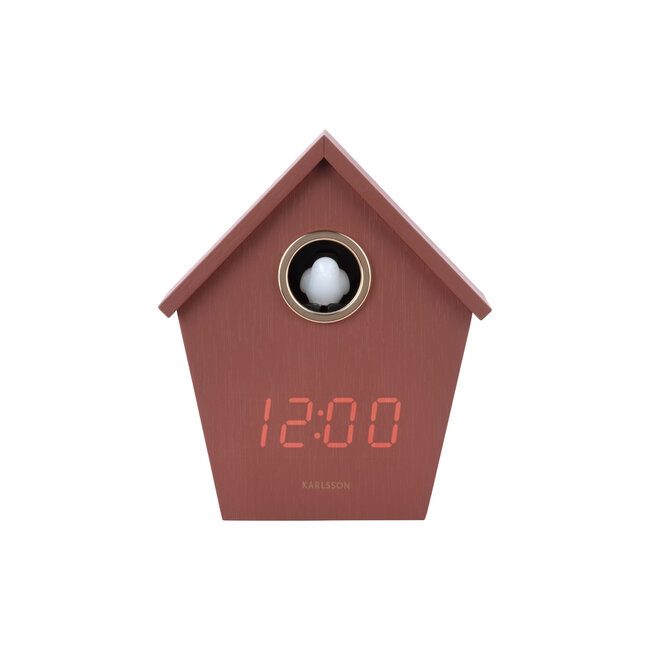 Karlsson - Kuckuckswecker Riqueza Cuckoo - bordeauxrot - LED - USB