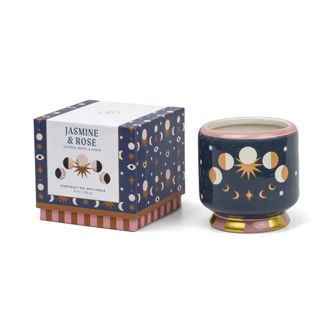 Paddywax - Duftkerze A Dopo Moon Phases - Jasmin, Rose - Keramik 227 g.