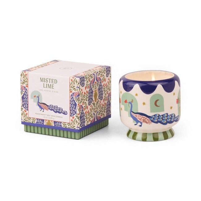 Paddywax - Duftkerze A Dopo Peacock - Limettennebel (fresh) - Keramik 227 g.